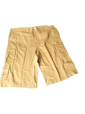 KingSize Cargo Shorts Mens 50 Big Tall Beige Khaki Chino Elastic Hiking Outdoor